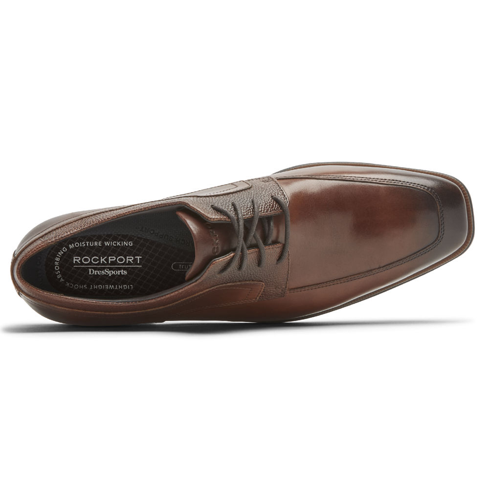 Rockport Mens Dres Sports Business 2 Apron Toe - Dress Shoes Brown - AUR685721